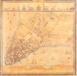 Manhattan térképe, 1740 körül